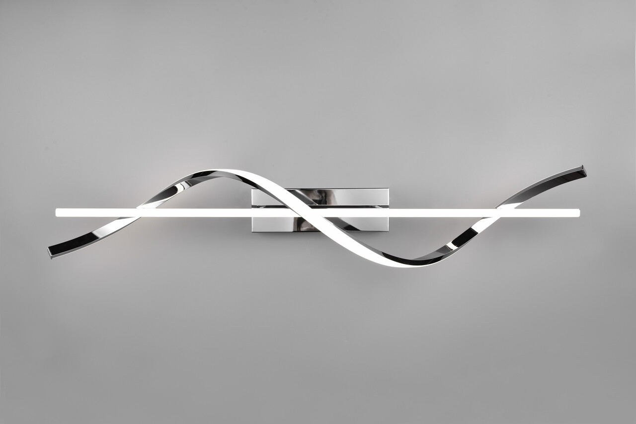 Plafoniera Isabel, RL, 100x18x25.5 cm, 26W, 1x SMD, metal, argintiu - imagine 5